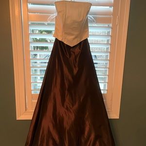 Lazaro formal skirt and Carmela Su Tera formal Bustier.